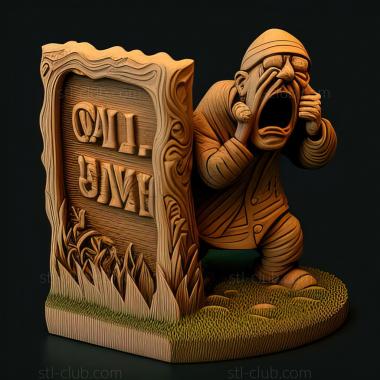 3D модель Игра Слезь с моей лужайки (STL)